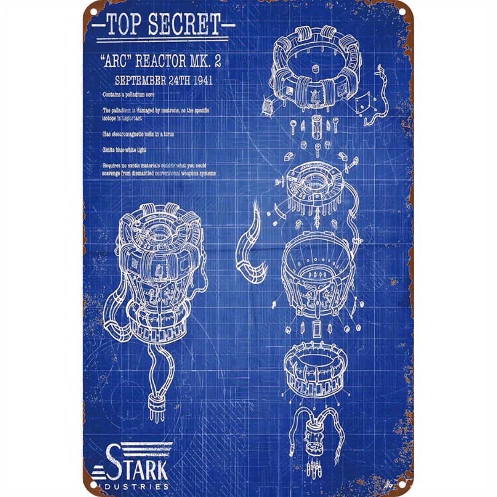 Tech Office Wall - CIFBUY Retro Industrial 2D Flat Aluminum