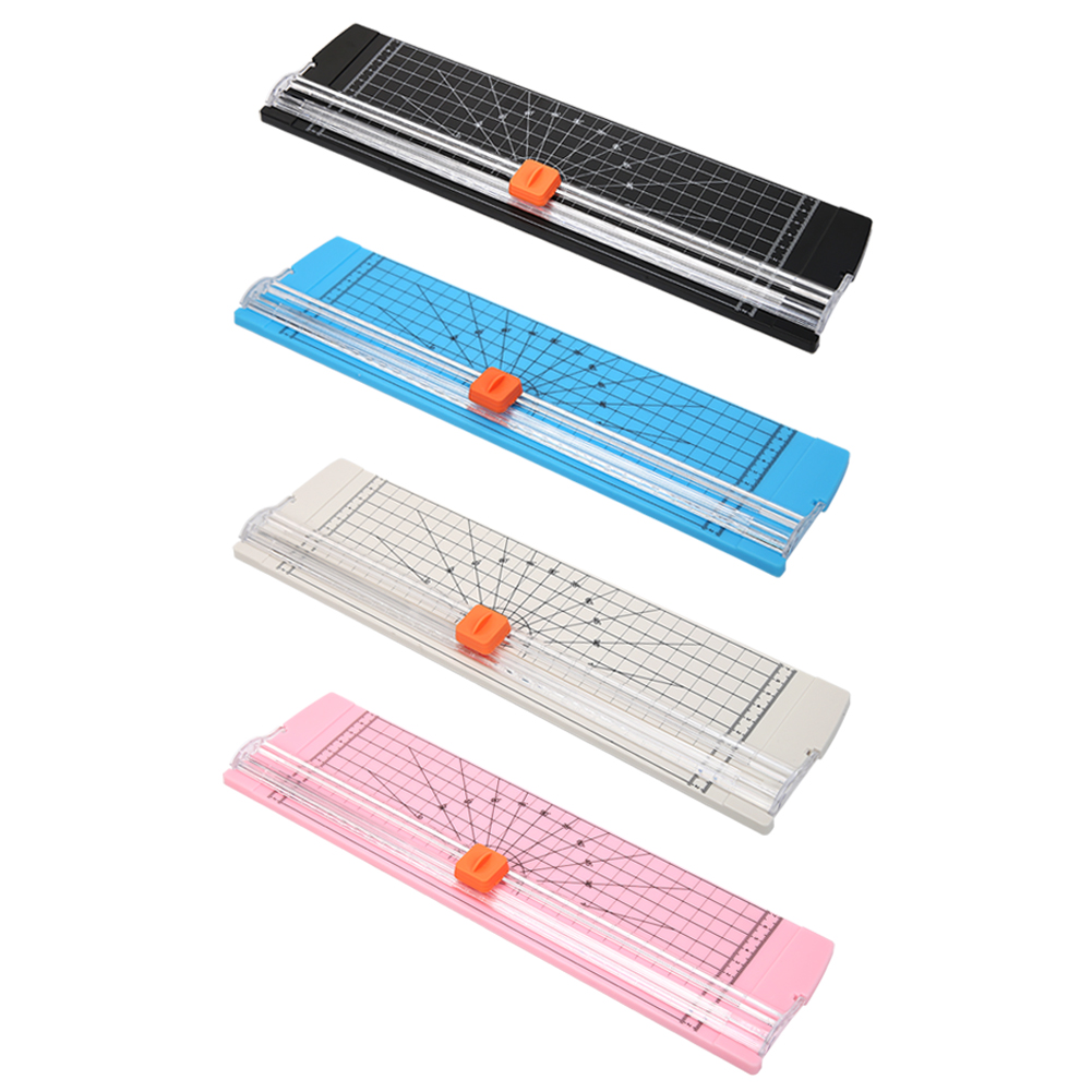 Paper Cutting Guillotine - 2PCS Plastic Base Paper Trimmer Portable