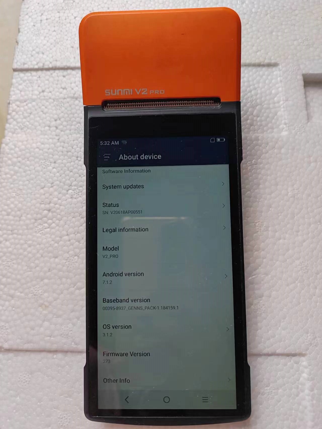 Pos Terminal Android - Used V2 Pro Android 7.1 POS