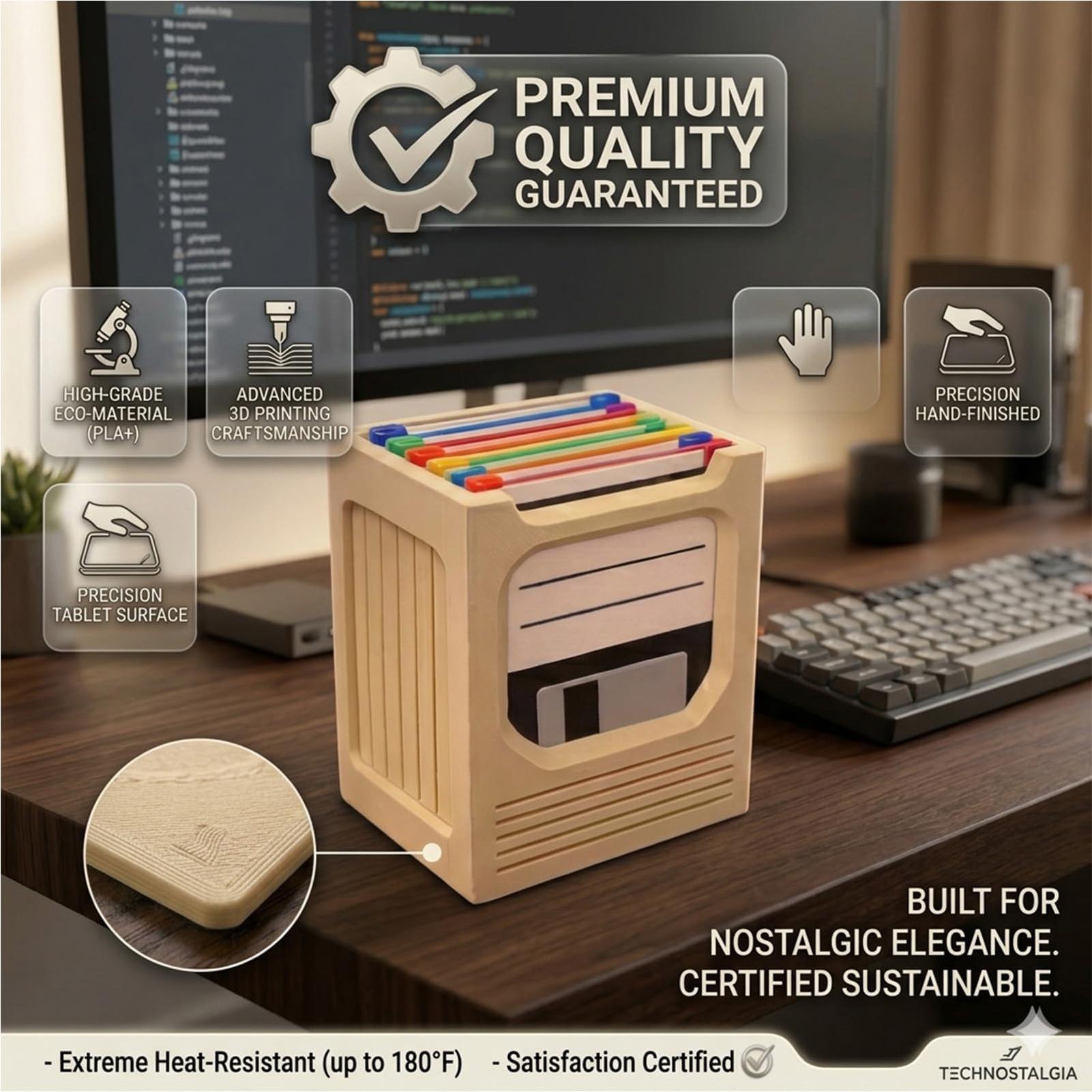 Office Tech - Retro Tech Coaster Holder Set Retro