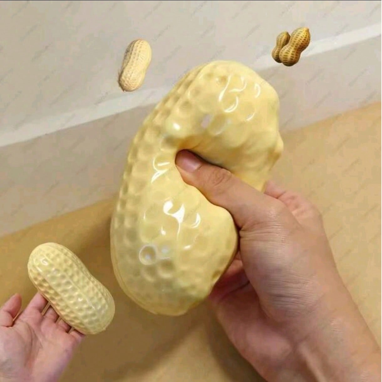 Office Tech - New Realistic Peanut Stress Relief Squeeze