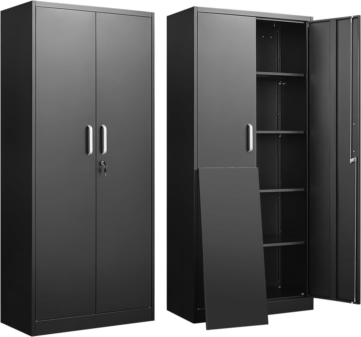 Office Tech - Metal Storage Cabinet With Adjustable Shelves