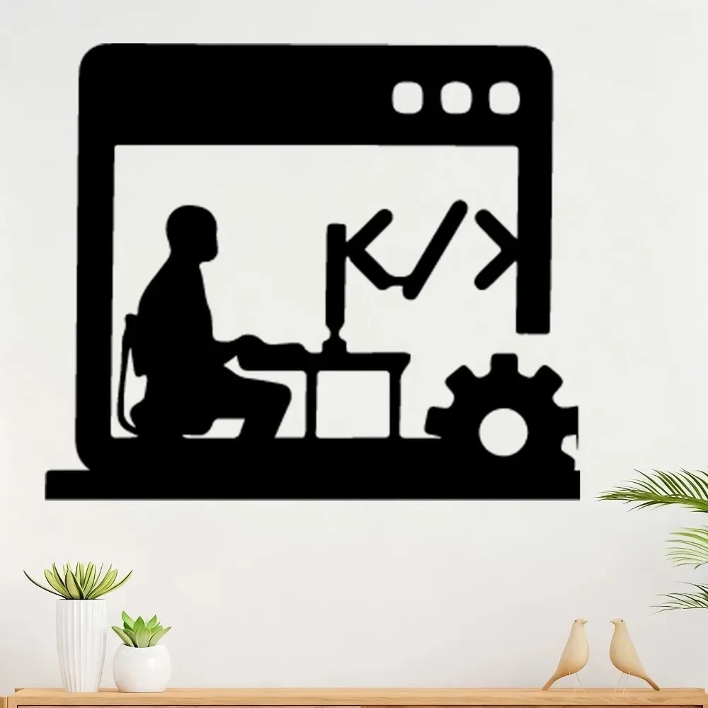 Tech Office Wall - Metal Wall Art for Software Developer,
