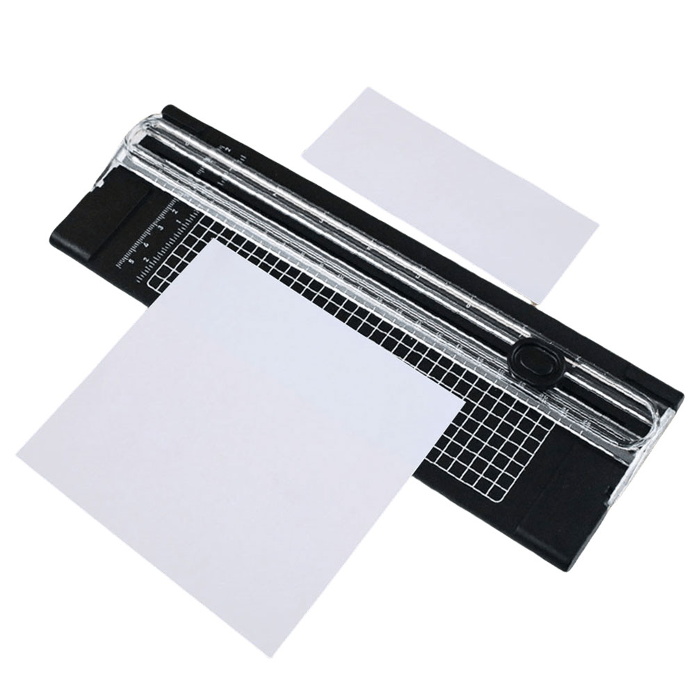 Paper Cutting Guillotine - Scrapbook Trimmer with Pull-out Ruler A4
