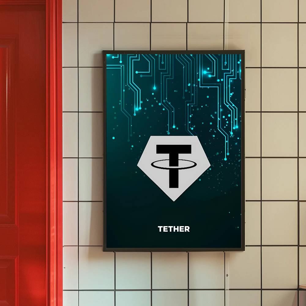 Tech Circuit Crypto Symbol Pos - Tech Office Wall ulasan dan harga