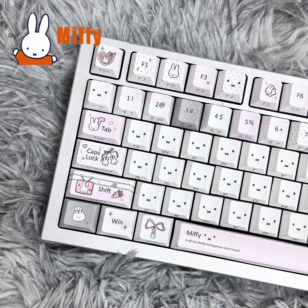 Kawaii Miffy Mechanical Keyboa - Office Tech ulasan dan harga