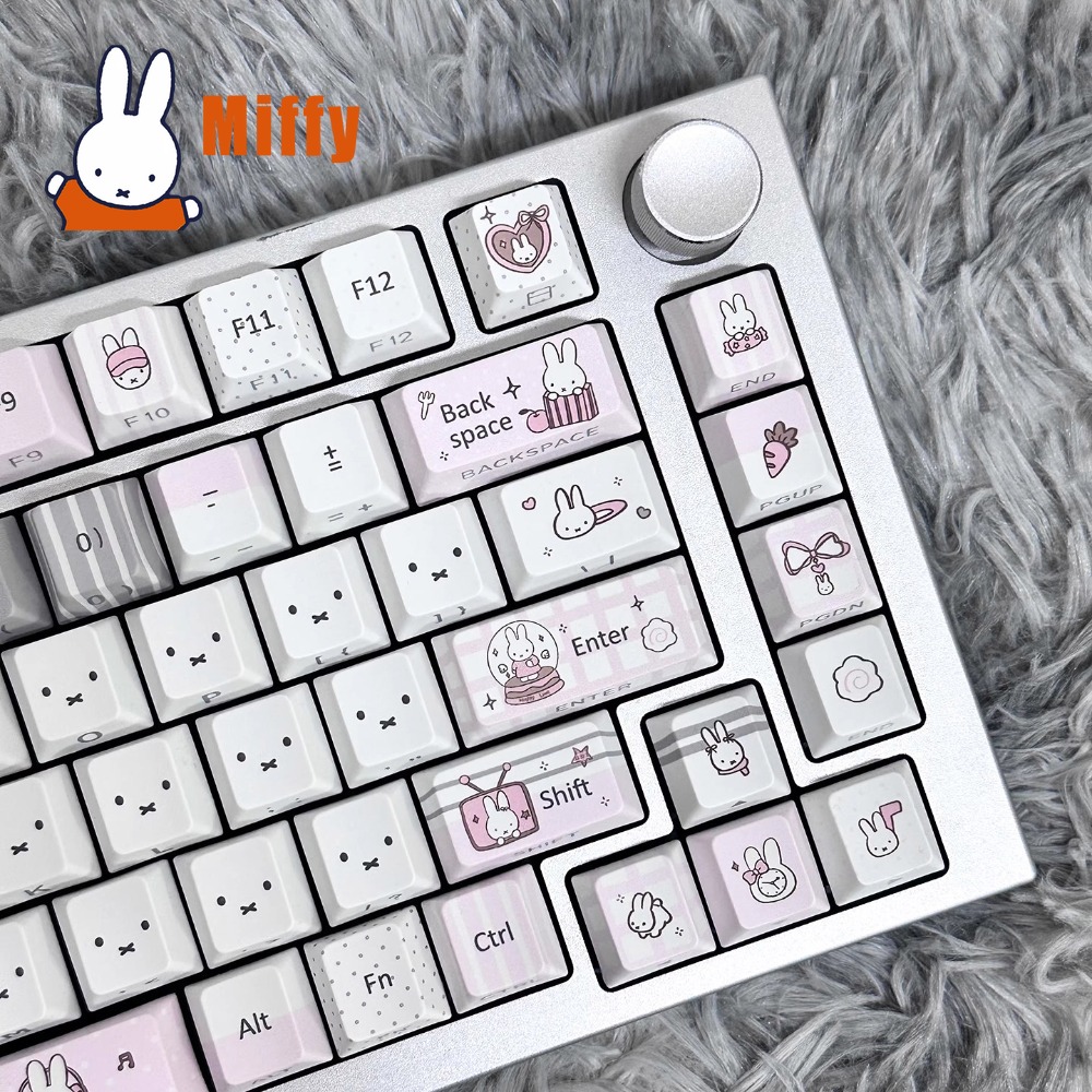 Kawaii Miffy Mechanical Keyboa - Office Tech ulasan dan harga