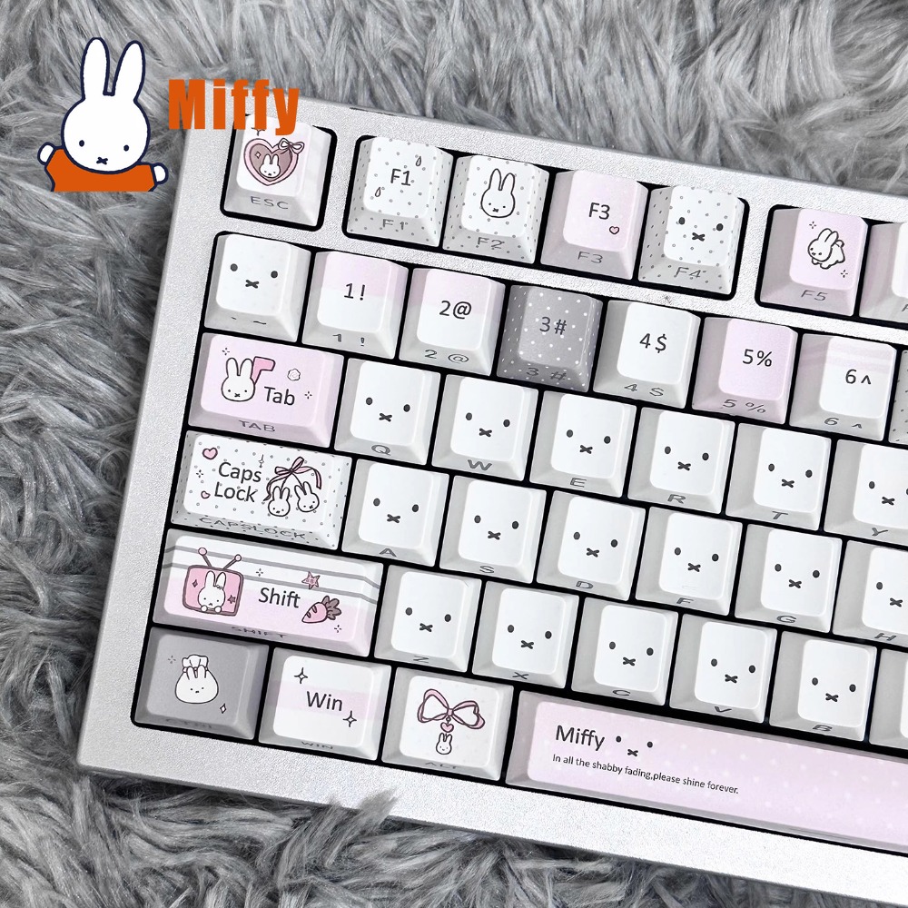 Kawaii Miffy Mechanical Keyboa - Office Tech ulasan dan harga