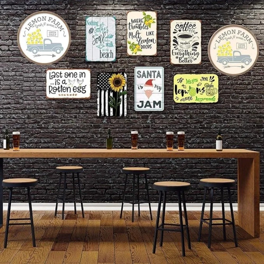 CIFBUY Retro Industrial 2D Fla - Tech Office Wall ulasan dan harga