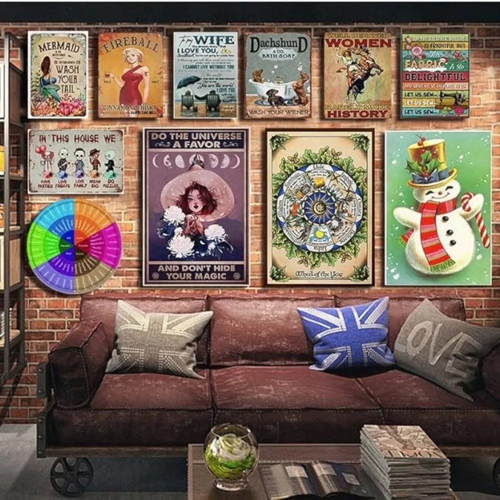 CIFBUY Retro Industrial 2D Fla - Tech Office Wall ulasan dan harga