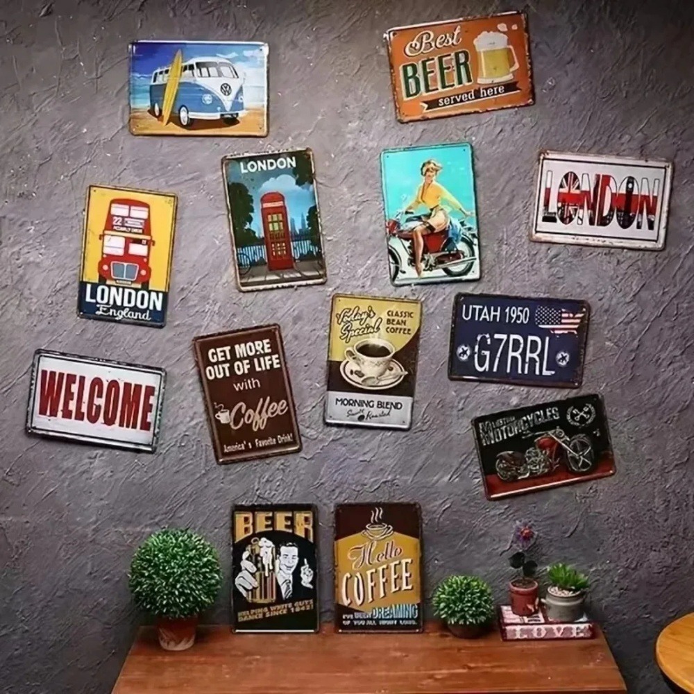 CIFBUY Retro Industrial 2D Fla - Tech Office Wall ulasan dan harga