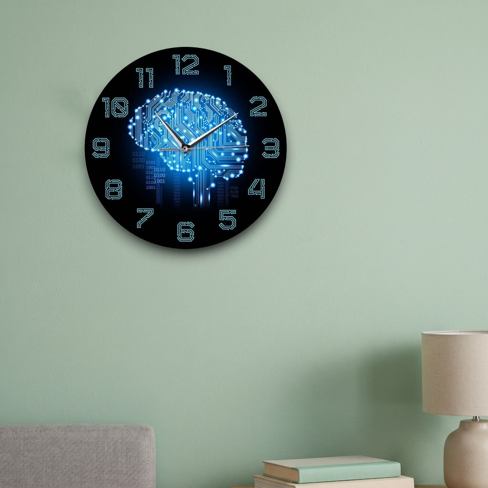 Tech Brain Wall Clock Binary C - The Office It Tech ulasan dan harga