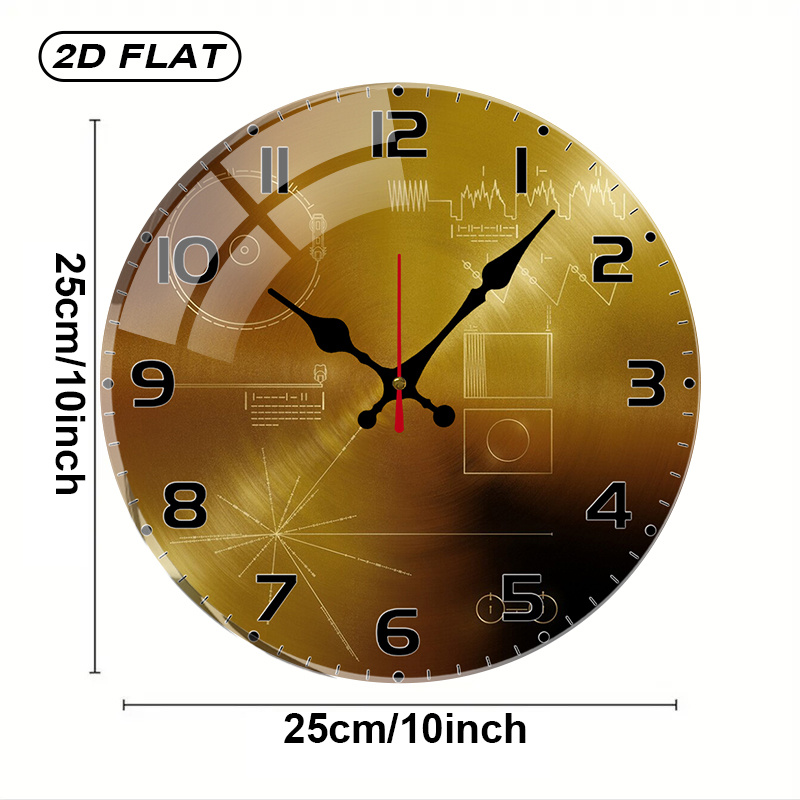 Tech Style Round Silent Acryli - Tech Office Wall ulasan dan harga
