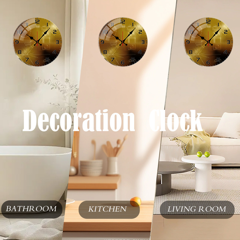 Tech Style Round Silent Acryli - Tech Office Wall ulasan dan harga