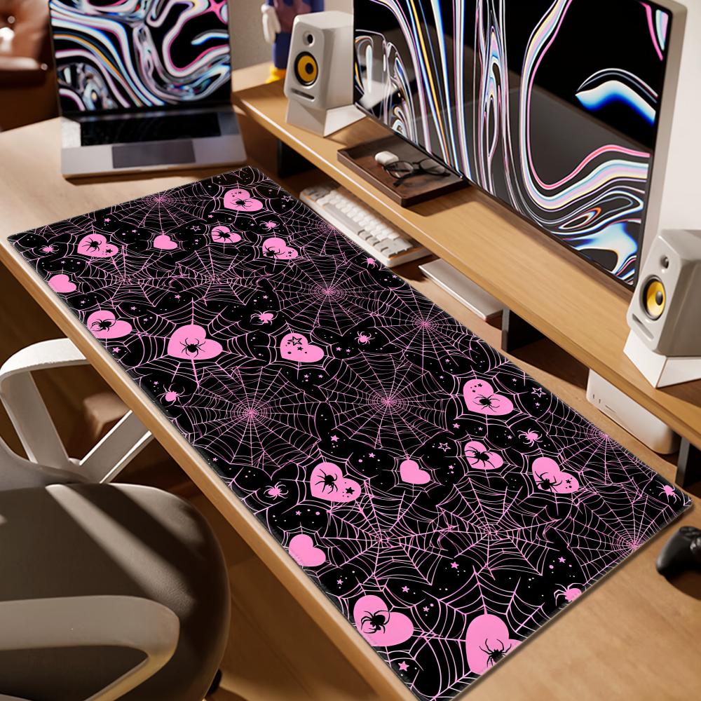 90x40 White or Pink Spiderweb  - Office Tech Set Up ulasan dan harga
