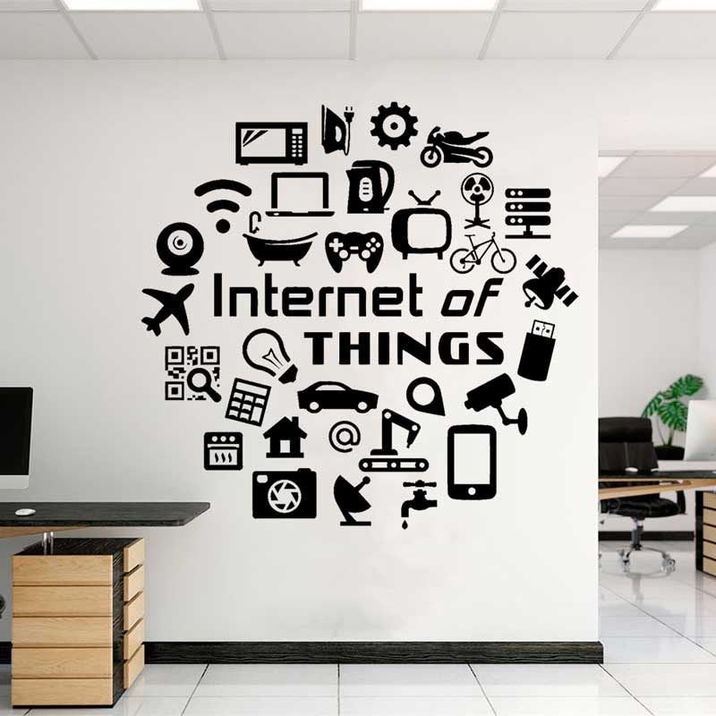 Tech vinyl wall decals Interne - The Office It Tech ulasan dan harga