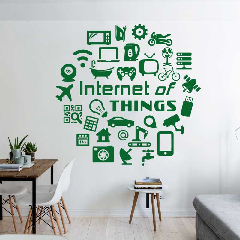 Tech vinyl wall decals Interne - The Office It Tech ulasan dan harga