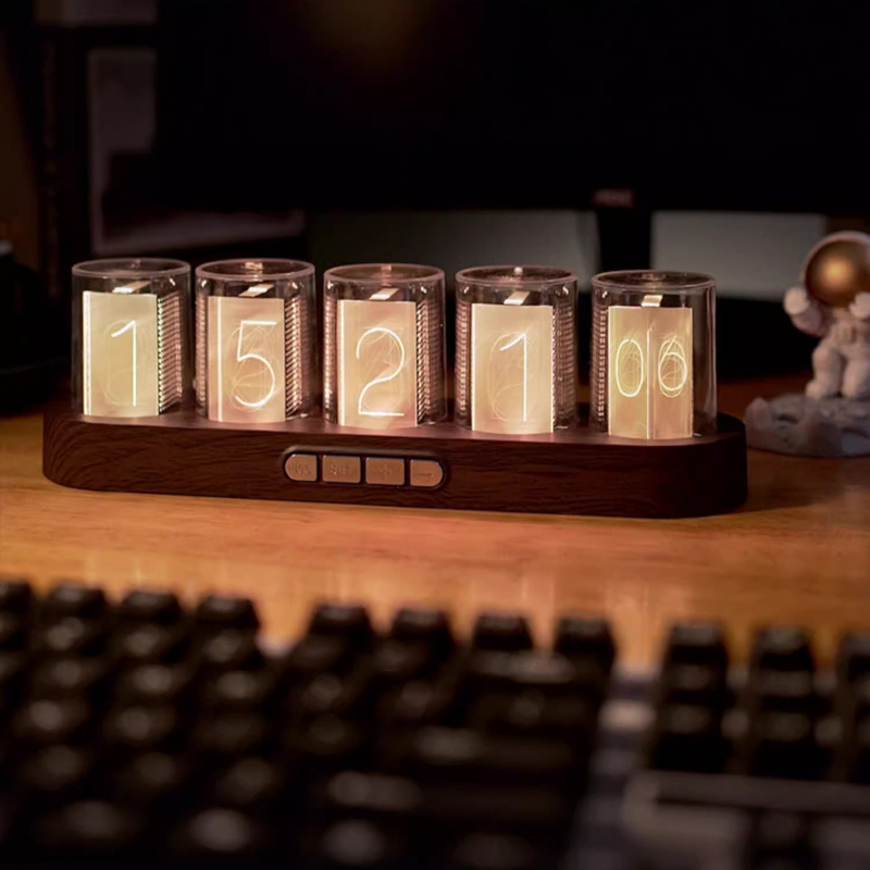 LED Nixie Tube Clock RGB Gamin - Tech Office Youtube ulasan dan harga