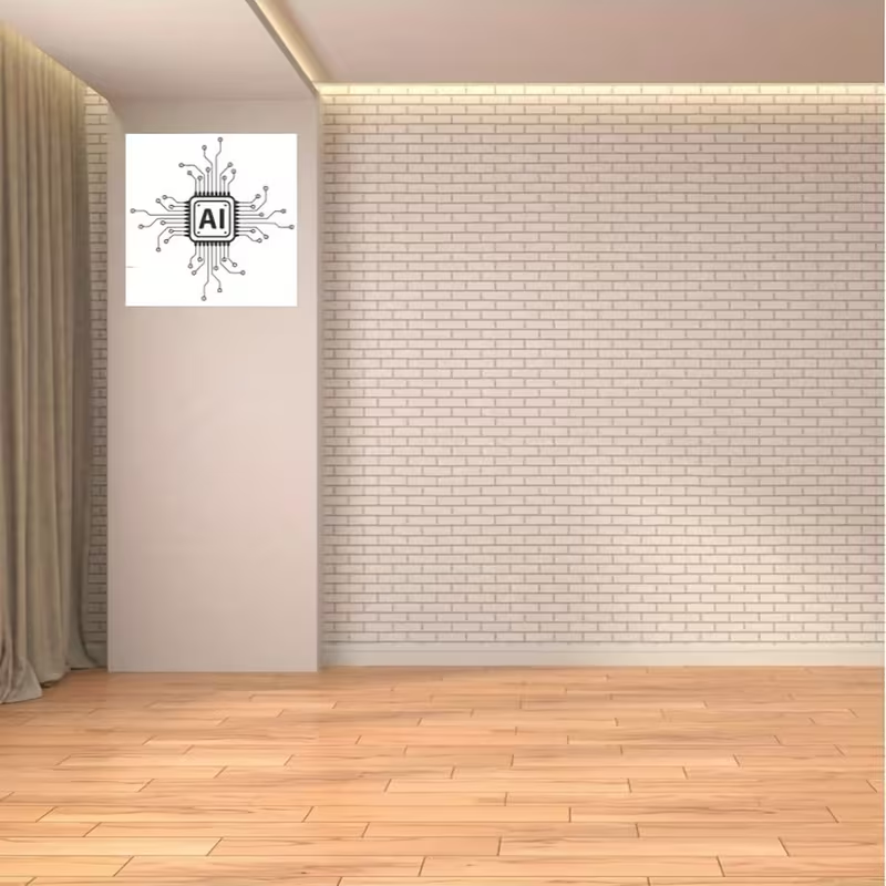 AI Technology Circuit Board Vi - Tech Office Wall ulasan dan harga
