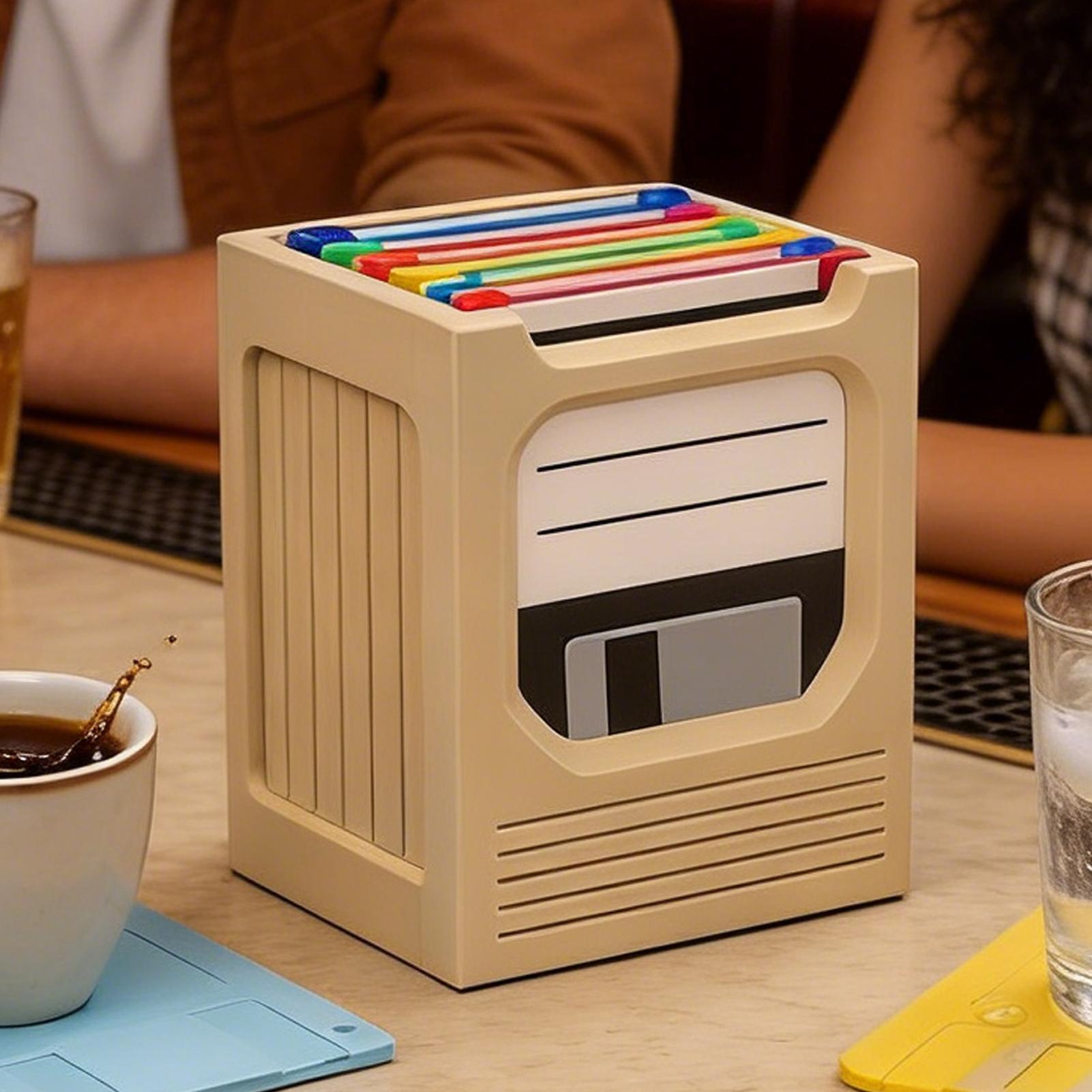 Retro Tech Coaster Holder Set  - Office Tech ulasan dan harga
