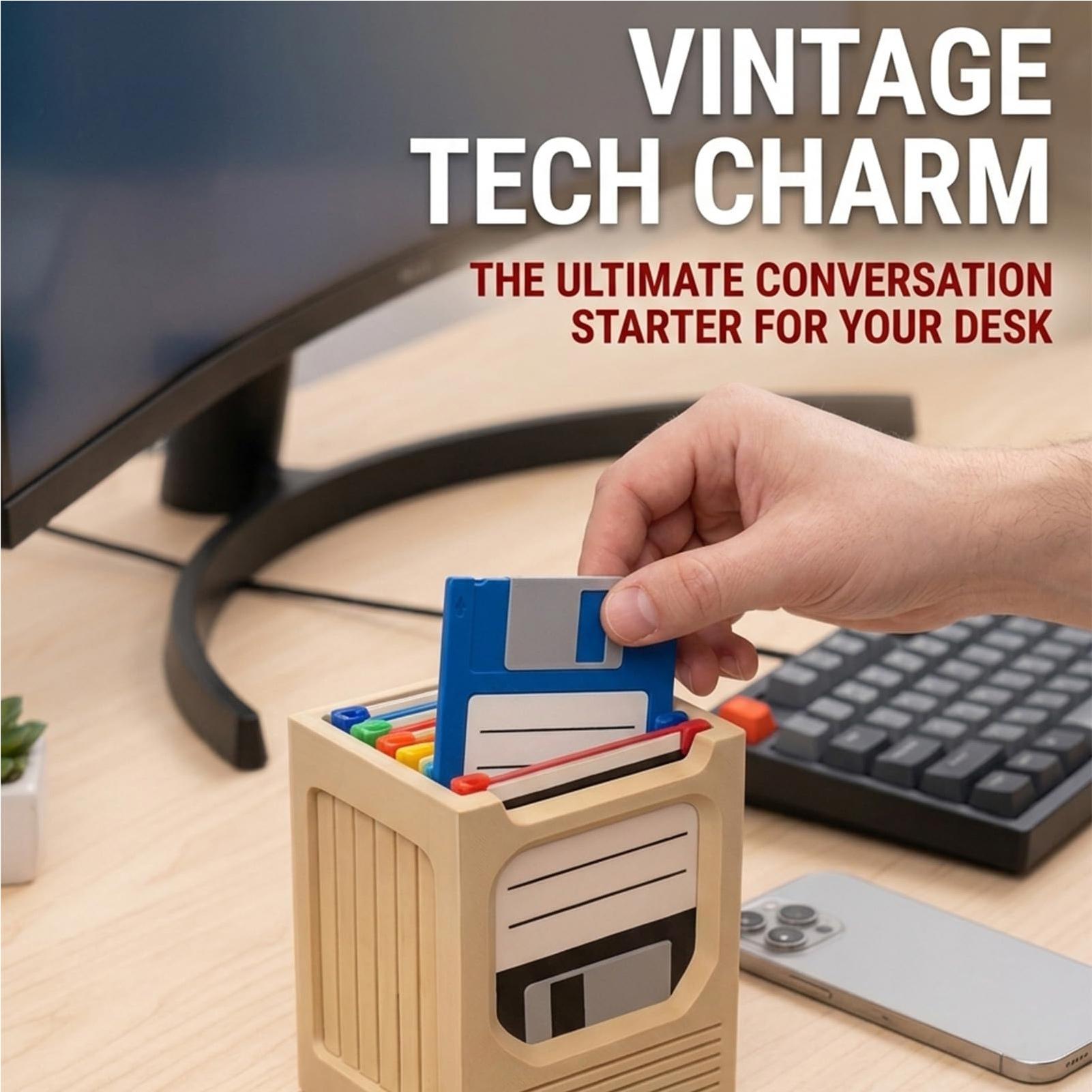 Retro Tech Coaster Holder Set  - Office Tech ulasan dan harga