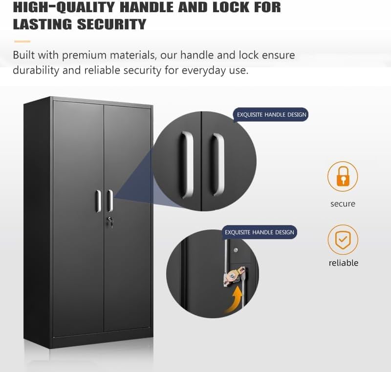 Metal Storage Cabinet With Adj - Office Tech ulasan dan harga