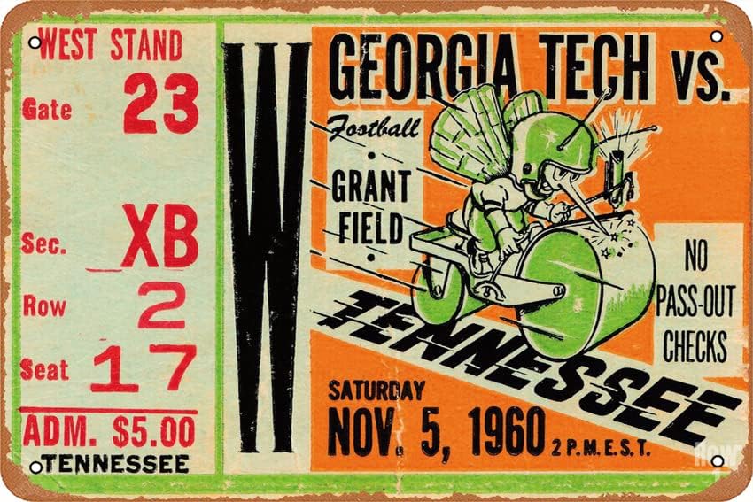 1960 GEORGIA TECH VS. TENNESSE - Tech Office Wall ulasan dan harga
